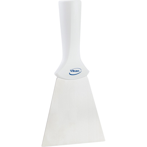 Handle-Mounted Stainless Steel Scraper, White, 4" W x 8" L Kelford