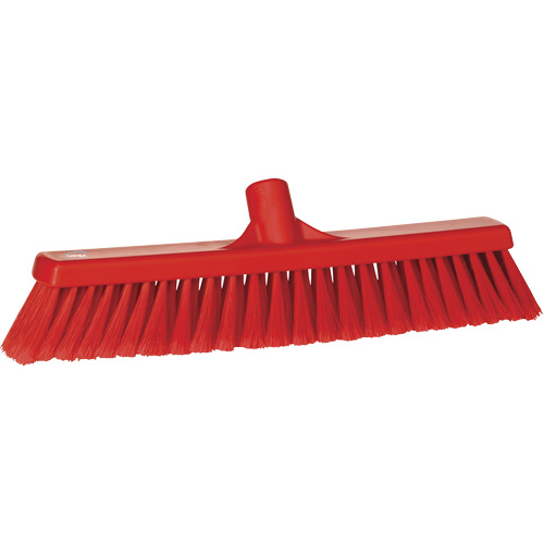 Balai-brosse pour particules fines, Crins Fin/&agrave; bout ouvrant, 16-1/4", Polypropyl&egrave;ne, Rouge Kelford