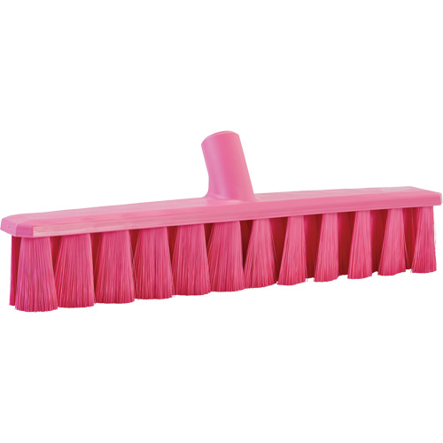 UST Soft Push Broom, Fine Bristles, 15-1/4", Polyester, Pink Kelford