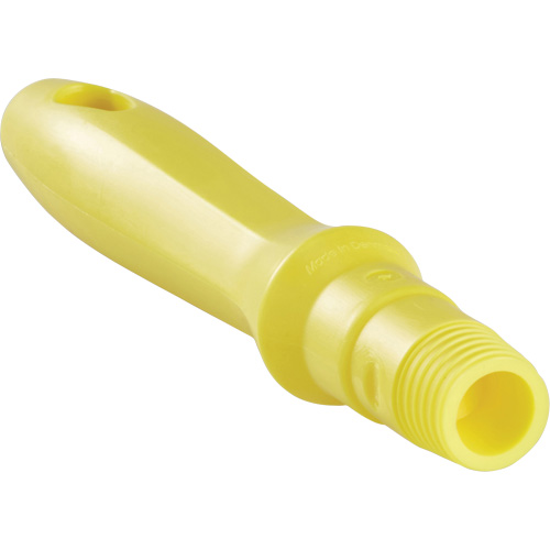 Mini Handle, Brush/Pad Holder/Scraper/Squeegee, Yellow, Standard, 6-1/4" L Kelford