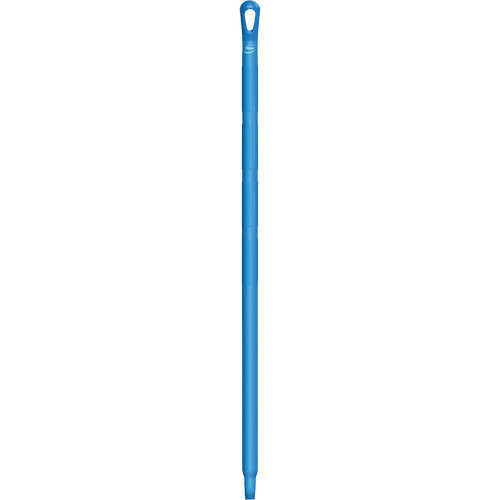Ultra Hygiene Handle, Broom/Brush/Pad Holder/Scraper/Squeegee, Blue, Standard, 40" L Kelford