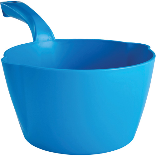 Round Bowl Scoop, Plastic, Blue, 64 oz. Kelford