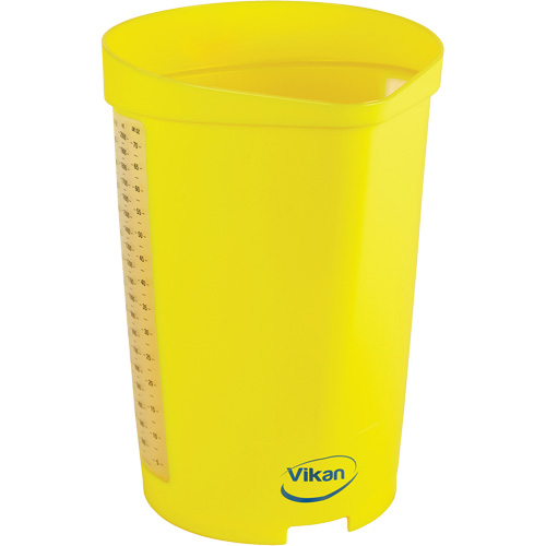 Cruche gradu&eacute;e, Plastique, Jaune, 65 oz Kelford
