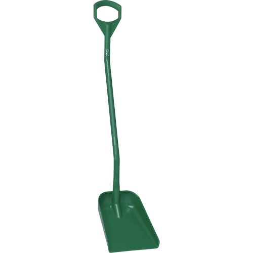 Ergonomic Small Blade Shovel, 50" Length, Plastic, Green Kelford