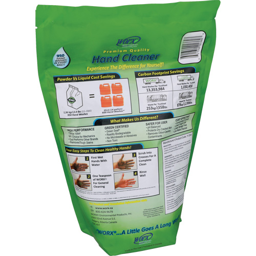 Nettoyant pour les mains biod&eacute;gradable, Poudre, 3 lb, Recharge, Parfum&eacute; Kelford