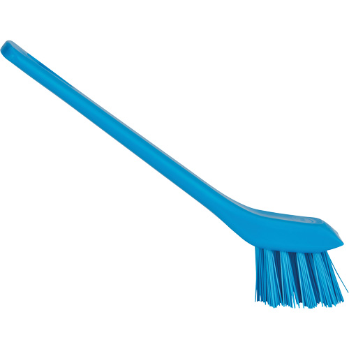 Brosse avec rebord grattoir, Soies Ferme, Longueur de 6", Bleu Kelford