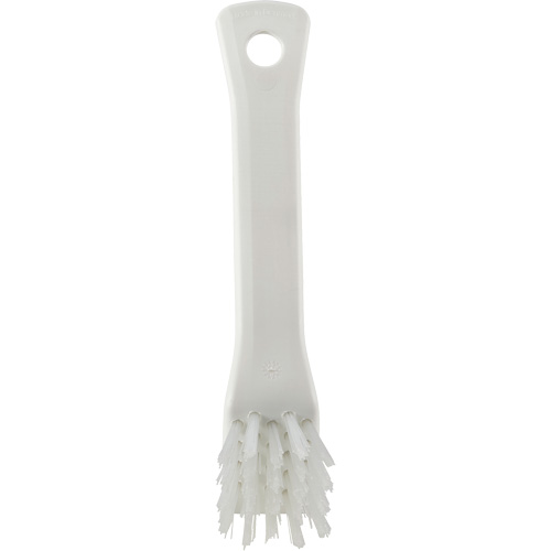 Brush with Scraping Edge, Stiff Bristles, 6" Long, White Kelford
