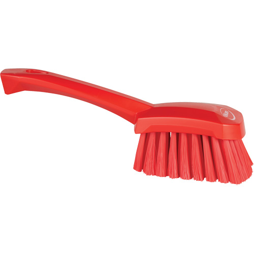Brosse &agrave; r&eacute;curer avec manche court, Soies Doux, Longueur de 10-1/2", Rouge Kelford