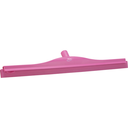 Double Blade Ultra Hygiene Floor Squeegee, 24", Pink Kelford
