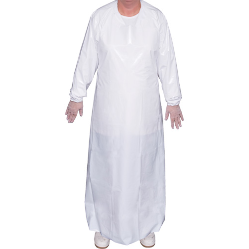 Blouse Top Dog de 6 mil, T-Grand, Blanc, Polyur&eacute;thane Kelford