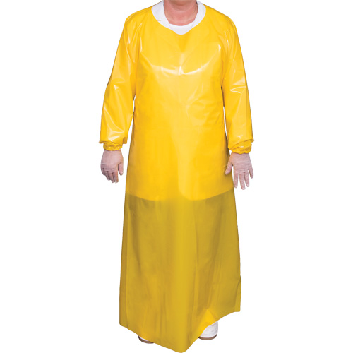 Blouse Top Dog de 6 mil, Grand, Jaune, Polyur&eacute;thane Kelford