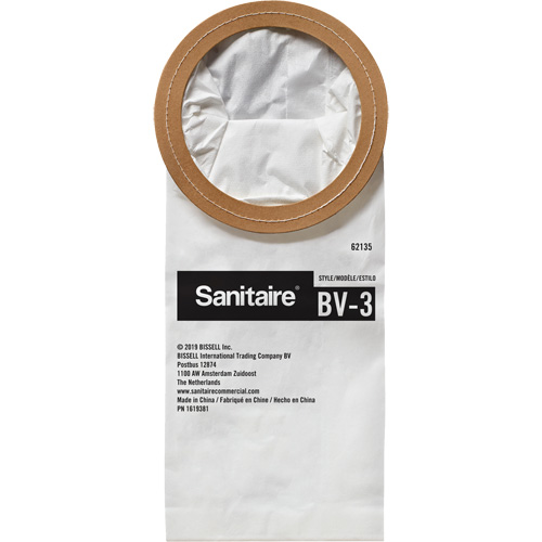 Sac en papier de qualit&eacute; sup&eacute;rieure BV-3 pour aspirateur dorsal Kelford