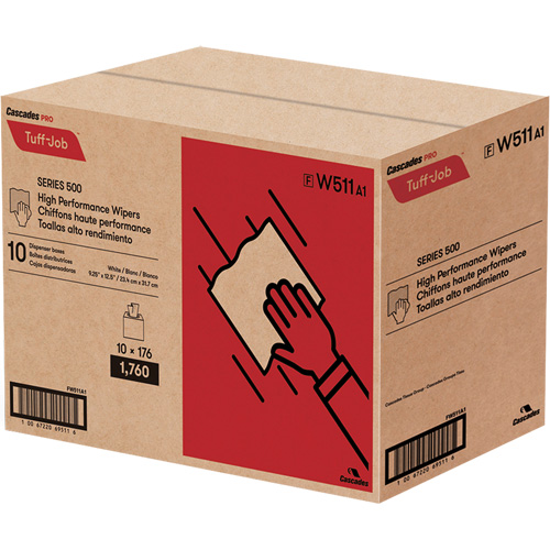 Pro Tuff-Job&reg; High Performance Spunlace Wipers, All-Purpose, 12-1/2" L x 9-1/4" W Kelford