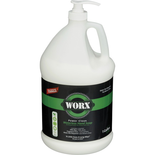 Power Clean Waterless Hand Soap, Liquid, 3.78 L, Unscented Kelford