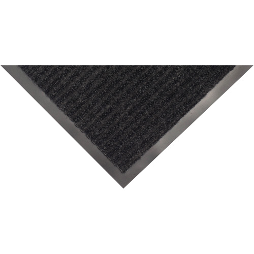 Tapis &agrave; nervures doubles, Essuie-pieds/grattoir, 2' x 3' x 1/4", Charbon Kelford