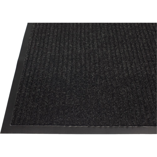 Tapis &agrave; nervures doubles, Essuie-pieds/grattoir, 2' x 3' x 1/4", Charbon Kelford