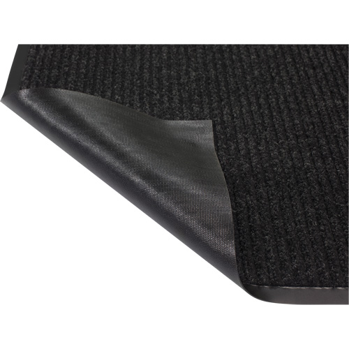 Tapis &agrave; nervures doubles, Essuie-pieds/grattoir, 2' x 3' x 1/4", Charbon Kelford