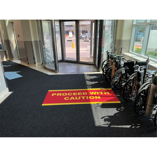 Supreme Knob Entrance Matting, Wiper/Scraper, 13-5/12' x 75-1/2' x 7/16", Charcoal Kelford