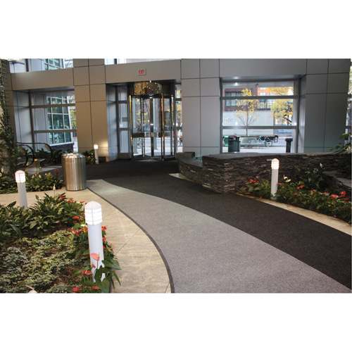 Supreme Knob Entrance Matting, Wiper/Scraper, 13-5/12' x 75-1/2' x 7/16", Charcoal Kelford