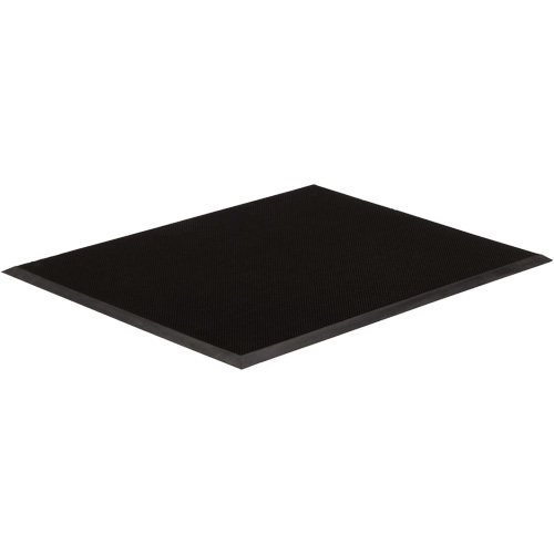 Gritstop Fingermat Entrance Matting, Rubber, Scraper Type, Finger Tip Style Pattern, 3' x 5', Black Kelford