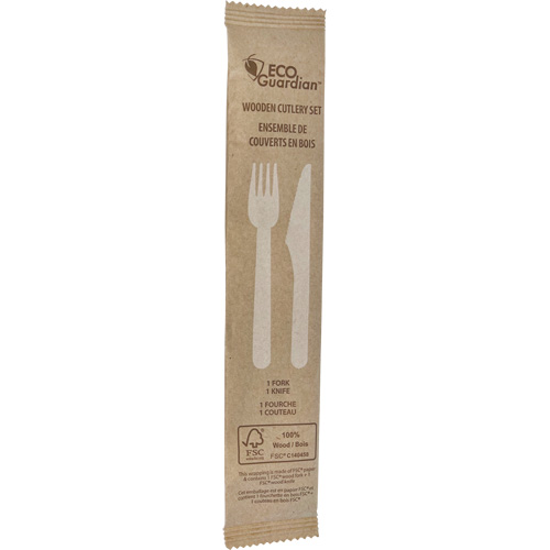 Fork & Knife Wooden Cutlery Kit Kelford