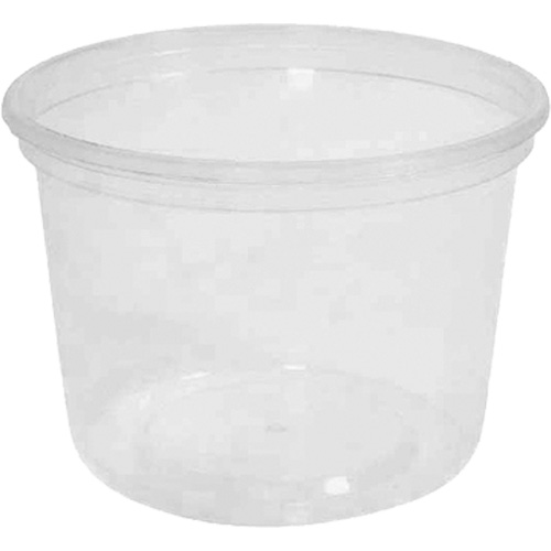 Contenant &agrave; charcuterie transparent sans couvercle MicroGourmet 16 oz, Plastique, Ronde Kelford