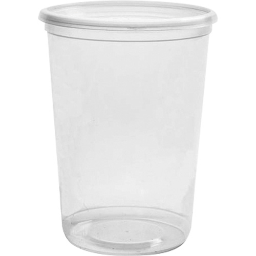 Magik 32 oz. Clear Deli Container without Lid, Plastic, Round Kelford