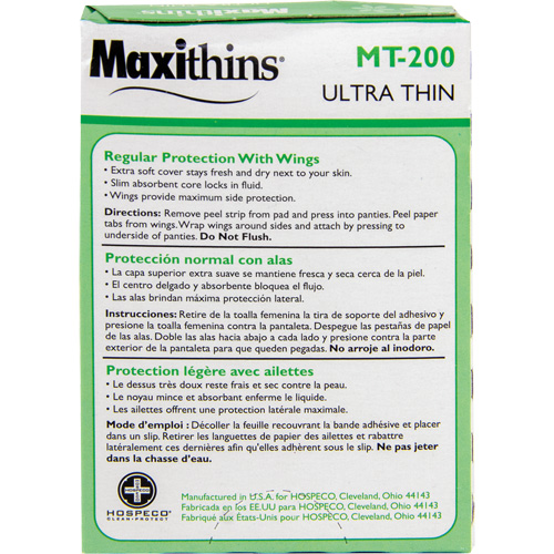 Maxithins&reg; Maxi Pad Ultra Thin with Wings Kelford