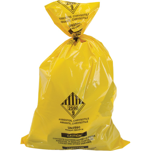 Hazardous Waste Liners, Asbestos, 40" L x 26" W, 3 mils Kelford