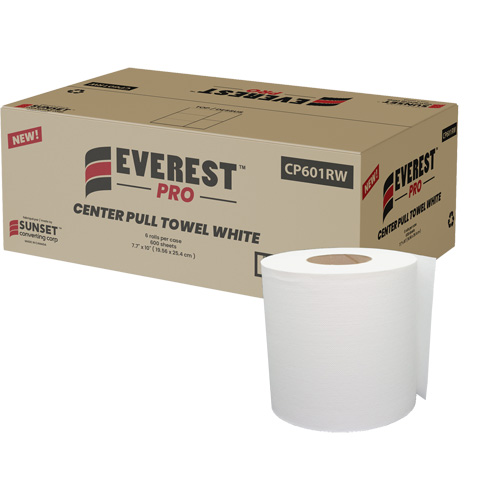 White Paper Towels, 1 Ply, Centre Pull Kelford