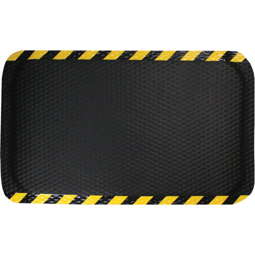 Hog Heaven Mat, Diamond, 3' x 5' x 5/8", Black/Yellow, Nitrile Kelford