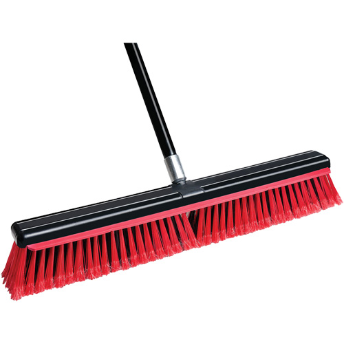 Balai-raclette avec manche, 24", Moyen, Soies PVC Kelford