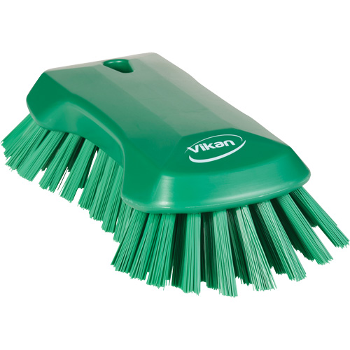 Brosse &agrave; main, Soies Tr&egrave;s ferme, Longueur de 9-1/10", Vert Kelford