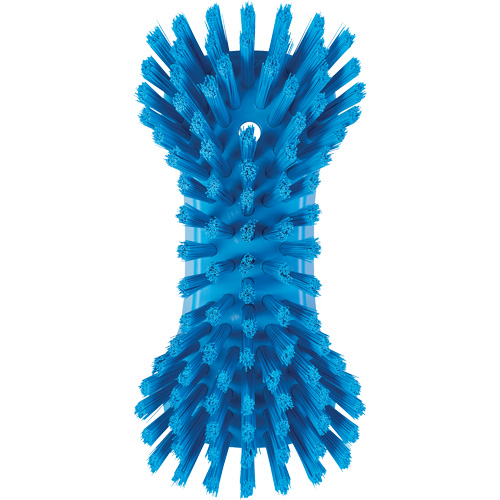 Hand Brush, Extra Stiff Bristles, 9-1/10" Long, Blue Kelford