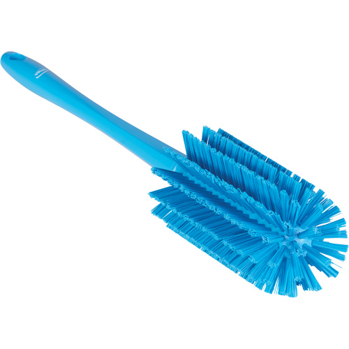 Medium Brush with Handle, Stiff Bristles, 17" Long, Blue Kelford