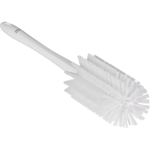 Medium Brush with Handle, Stiff Bristles, 17" Long, White Kelford