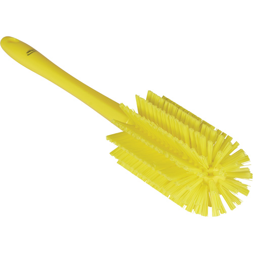 Medium Brush with Handle, Stiff Bristles, 17" Long, Yellow Kelford