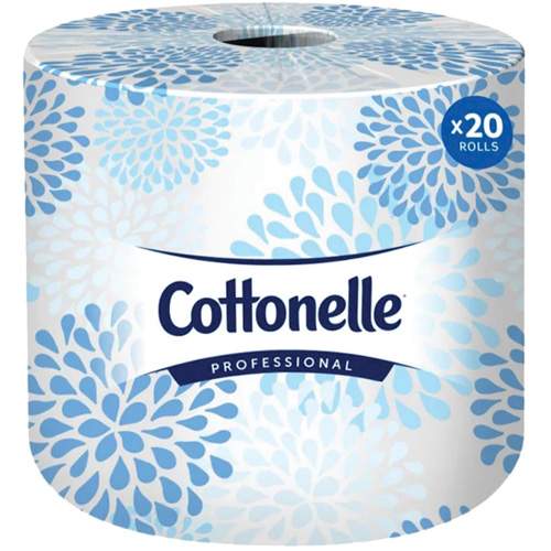 Cottonelle&reg; Professional Toilet Paper, 2 Ply, 451 Sheets/Roll, White Kelford