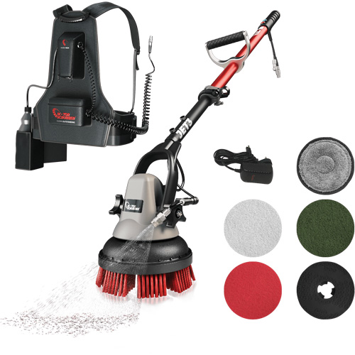 Portable Handheld Scrubber MSJET with Backpack, Polisher/Scrubber Kelford