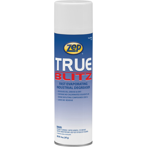 True Blitz Fast-Evaporating Industrial Degreaser, 14 oz., Aerosol Can Kelford