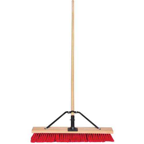 Balai-brosse &agrave; manche renforc&eacute;, 24", Moyen, Soies PVC Kelford