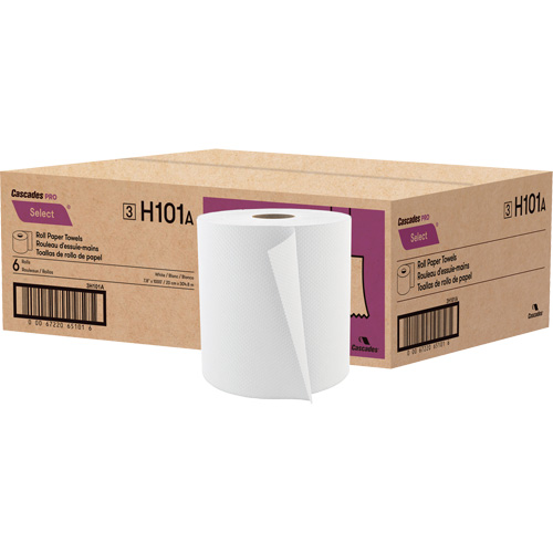 PRO Select Roll Paper Towel, 1 Ply, Standard, 1000' L Kelford