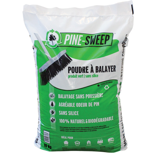 Compos&eacute; de balayage biod&eacute;gradable Pine Sweep, Sac, 22 lb (10 kg) Kelford