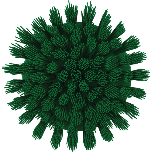 Brosse ronde HyDrive pour perceuse, Soies Tr&egrave;s ferme, Longueur de 3-1/10", Vert Kelford