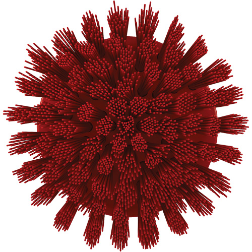 Brosse ronde HyDrive pour perceuse, Soies Tr&egrave;s ferme, Longueur de 3-1/10", Rouge Kelford