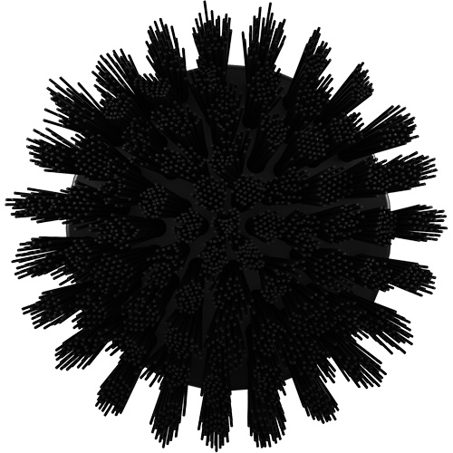Brosse ronde HyDrive pour perceuse, Soies Tr&egrave;s ferme, Longueur de 3-1/10", Noir Kelford