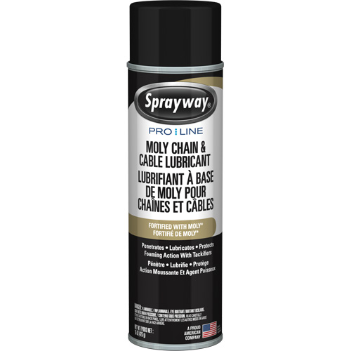 Lubrifiant au molybd&egrave;ne Pro Line pour chaînes et c&acirc;bles, Canette a&eacute;rosol Kelford