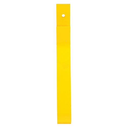 Rail Post, Steel, 10-3/4" L x 24" H, Yellow Kelford
