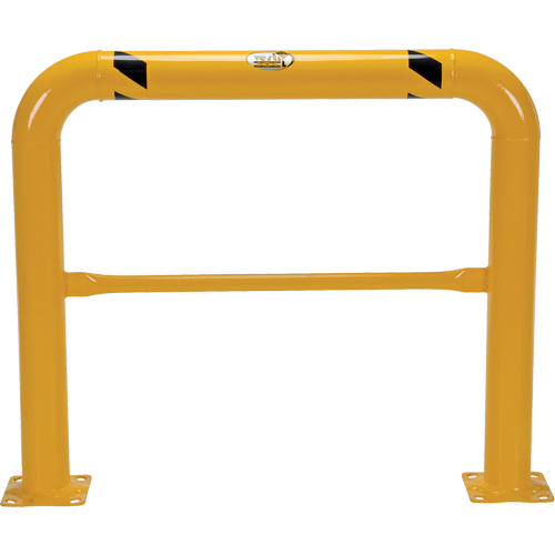 Garde-corps &agrave; profil &eacute;lev&eacute; pour machines, 4' la x 3,5' h, Jaune Kelford
