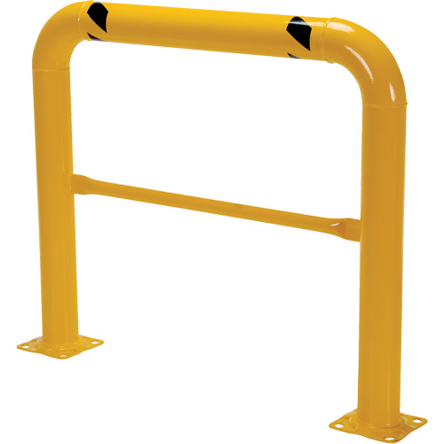 Garde-corps &agrave; profil &eacute;lev&eacute; pour machines, 4' la x 3,5' h, Jaune Kelford